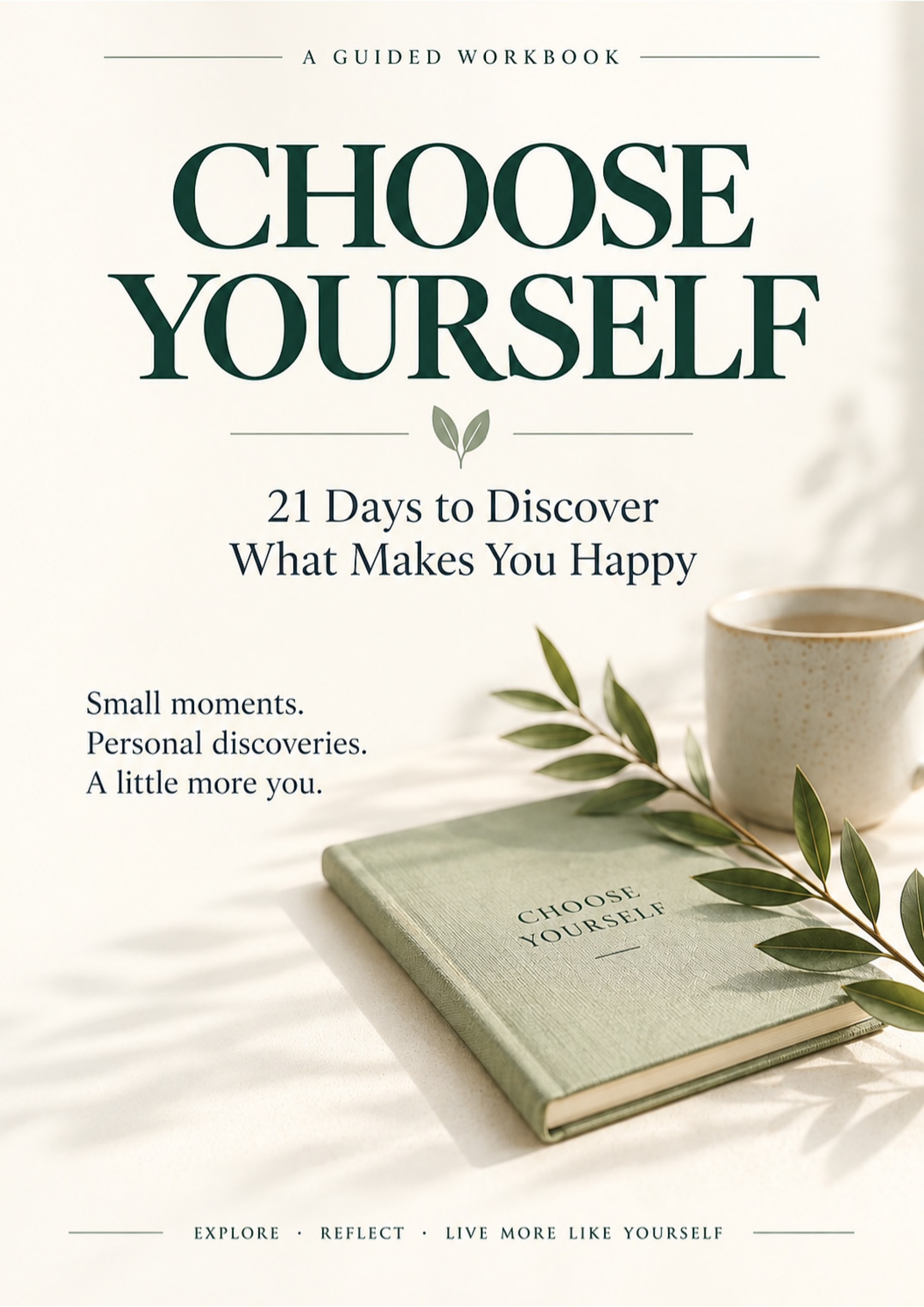 The original cover of the Choose Yourself workbook
